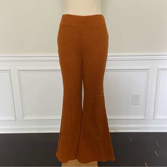 aerie Pants - Aerie Waffle Knit Flare Pants